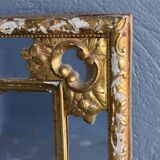 Parecloses time mirror nineteenth wooden Golden 55x55cm