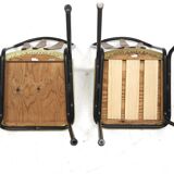 Set of 2 metal chairs, Bjärnums Slöjdfabrik, Sweden, 1950