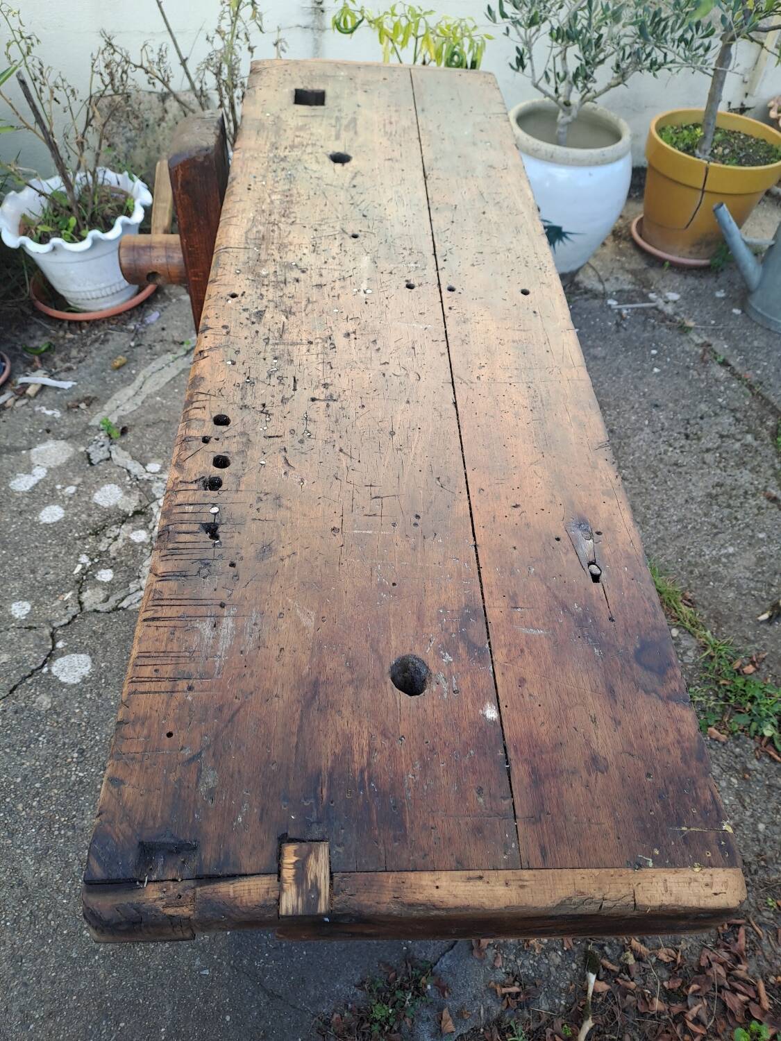 Early 20th century sculptor's workbench