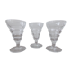 Old glasses from the clairet France glassworks