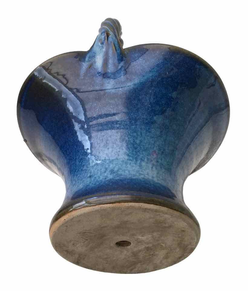 Basket pot cover, Vintage ceramic