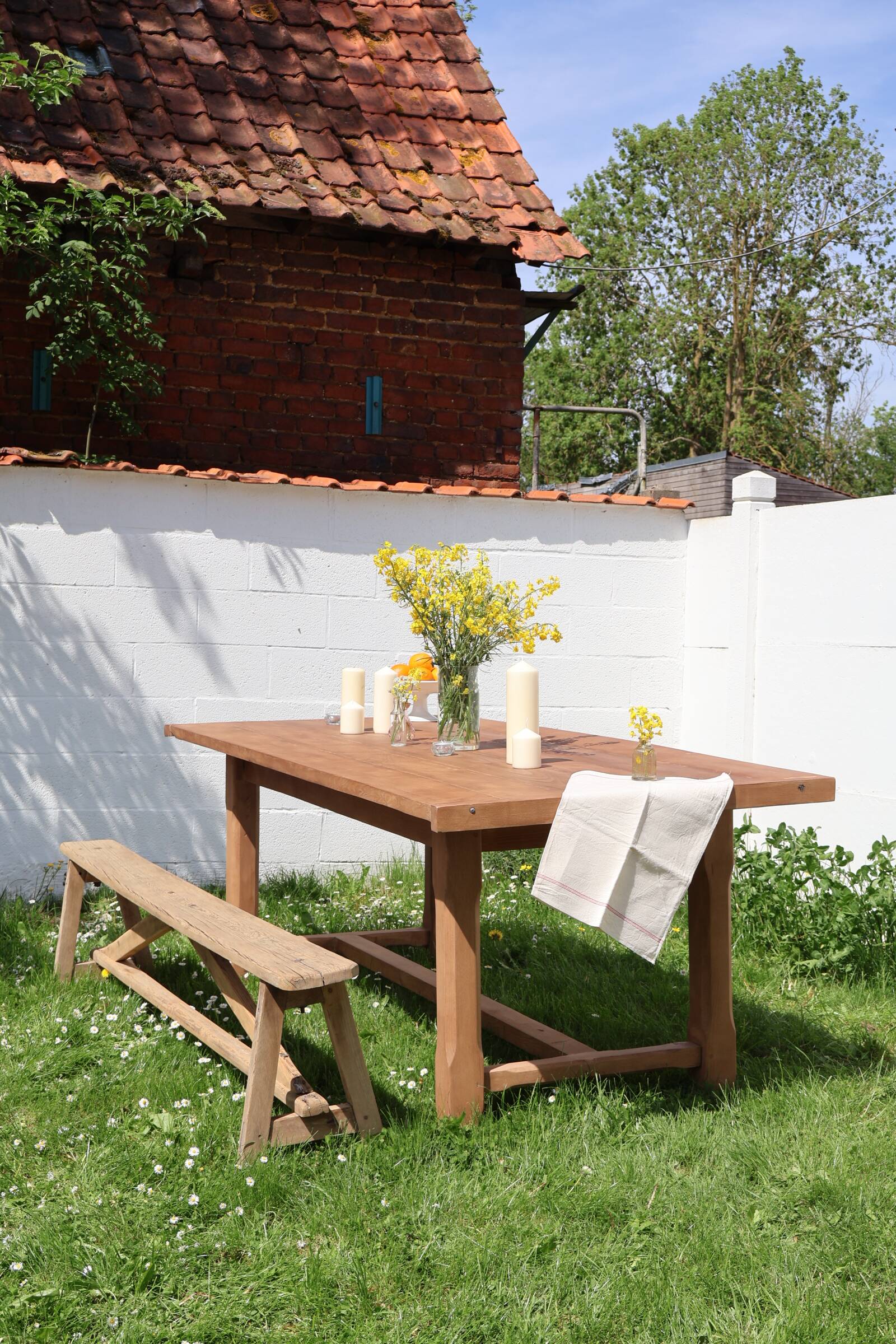 Large rustic farmhouse table