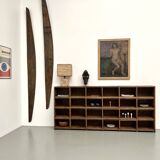 Meuble de métier ancien à 24 casiers