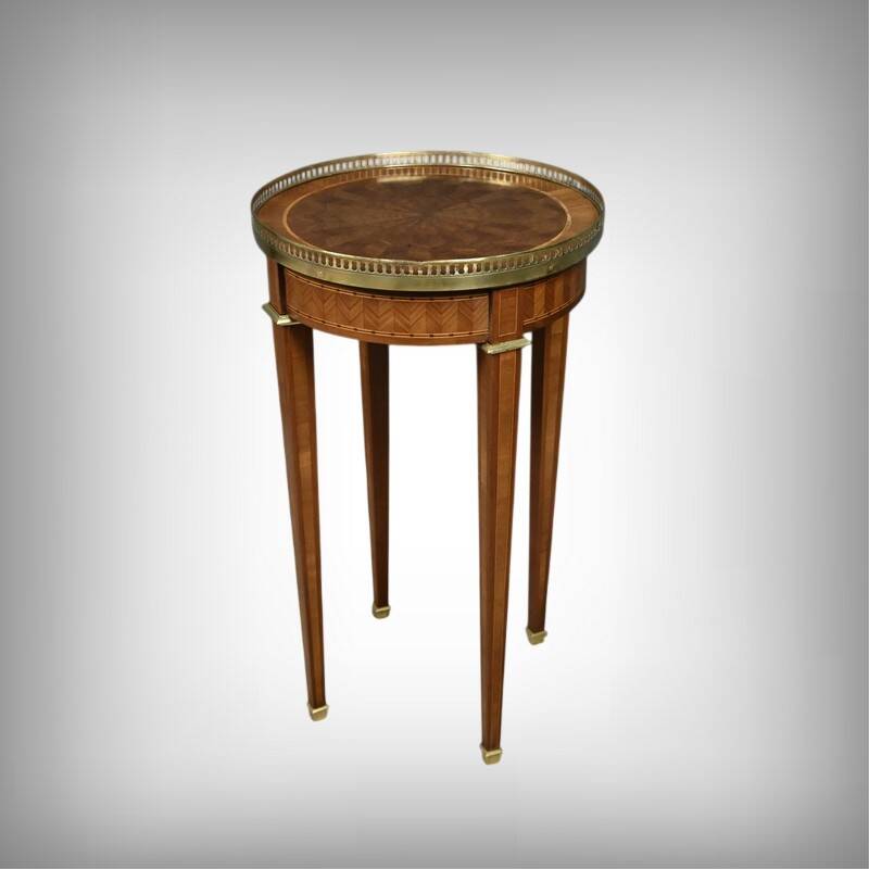 Marquetry Gueridon, Louis XVI style – Early 20th century