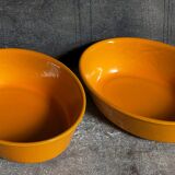 Duo of enamelled cast iron dishes Made in France LE CREUSET vintages
