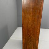 Armoire Art Déco restaurée avec étagères, placage de noyer, Tchécoslovaquie, années 1930