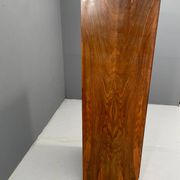 Restored Art Deco wardrobe with shelves, walnut veneer, Czechoslovakia, 1930s.