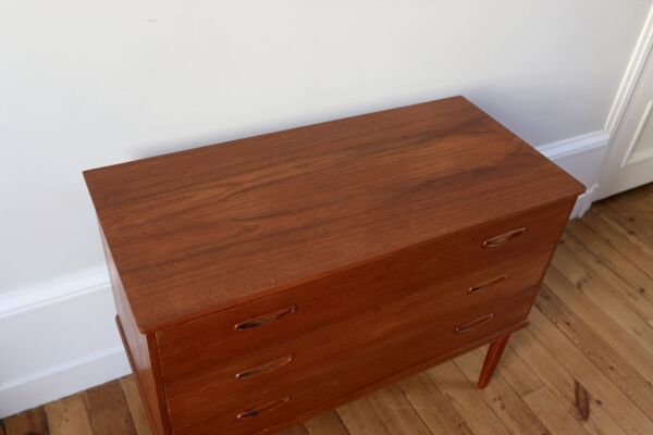 Commode scandinave vintage en teck danemark, 1960