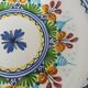 Decorative wall plate signed JCR