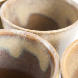 Cups / glasses in stoneware Vintage Digoin factory