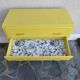 Vintage Scandinavian yellow chest of drawers