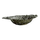 Metal presentation basket, vintage bread basket.