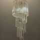 Italian murano prism spiral chandelier