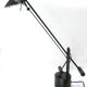 Articulated desk lamp with balance wheel 1980's by Stilplast Italy