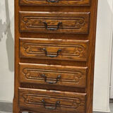 Carved weekly commode