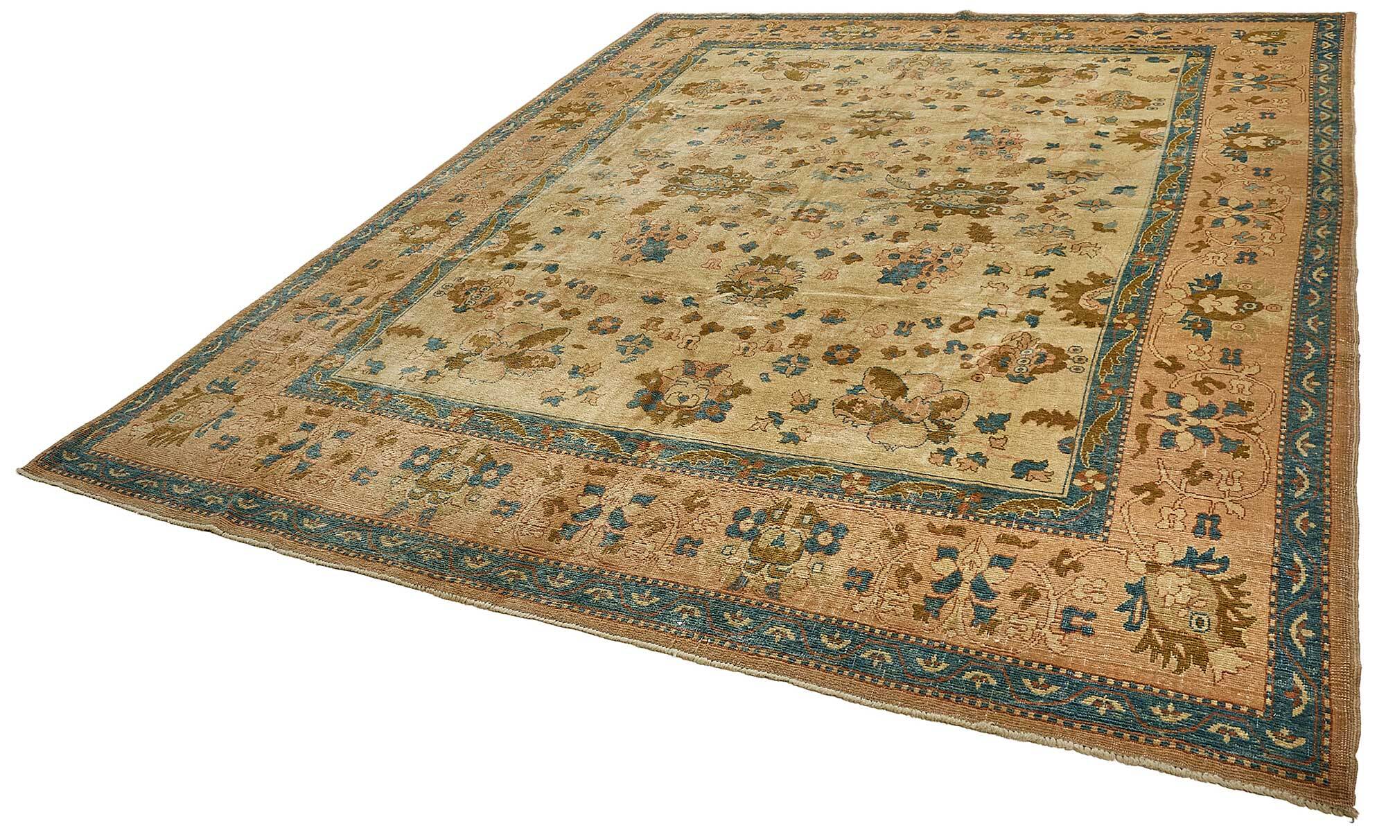 Turkish Handknotted Wool Oushak Rug 282 cm x 370 cm