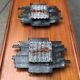 Vintage Italian brutalist wall light in wrought iron by Albano Poli for Poliarte, set of 2.