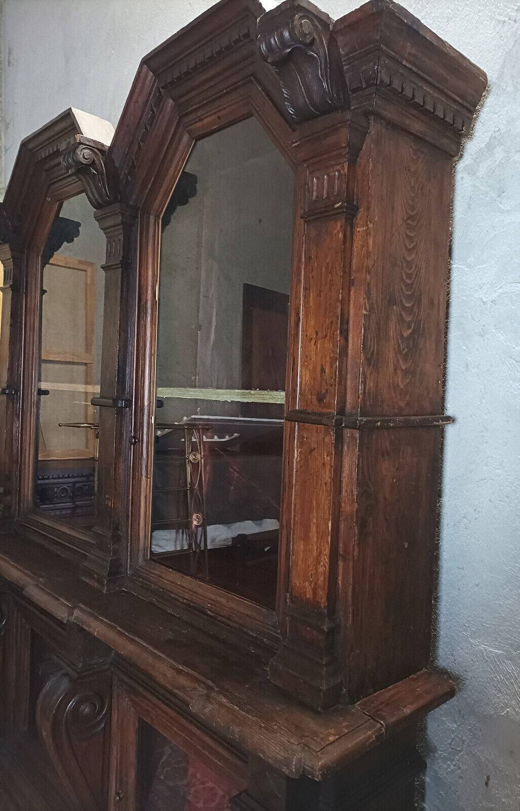 Empire style trade furniture bookcase in solid pine