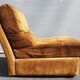 Armchair Jacques Charpentier chocolate skin