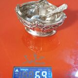 Empire style salt shaker and spoon