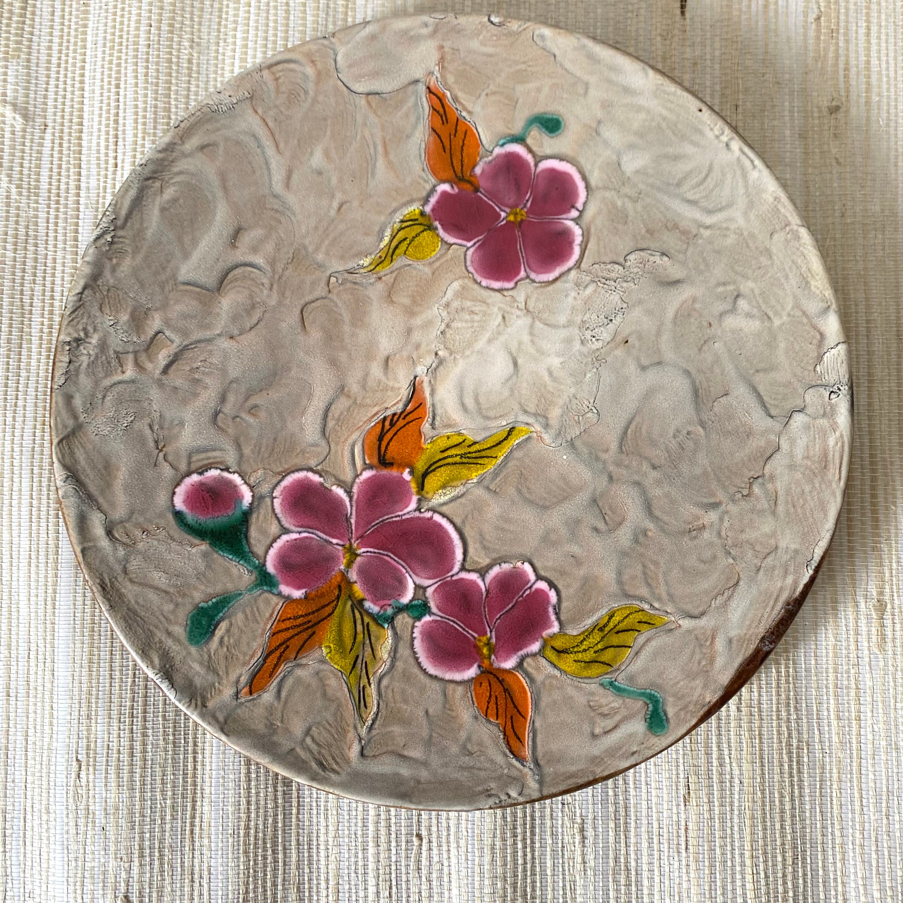Ceramic cake and pie dish, Poët Laval, Brittany
