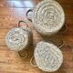 Lot of 3 old baskets
