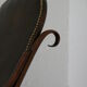 Chaise berçante de bois plié de cru