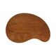Solid Wood Kidney-Shaped Coffee Table Side Table 1960s