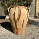 Ancient terracotta pottery jar