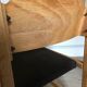 Set of 4 vintage chairs 1980's in beech, thermoformed on the back