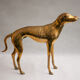Statue vintage, big dog brass sculpture, dog statue, Greyhound, whippet, greyhound, interior decorating, home décor