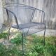 Pair of metal garden chairs 1950