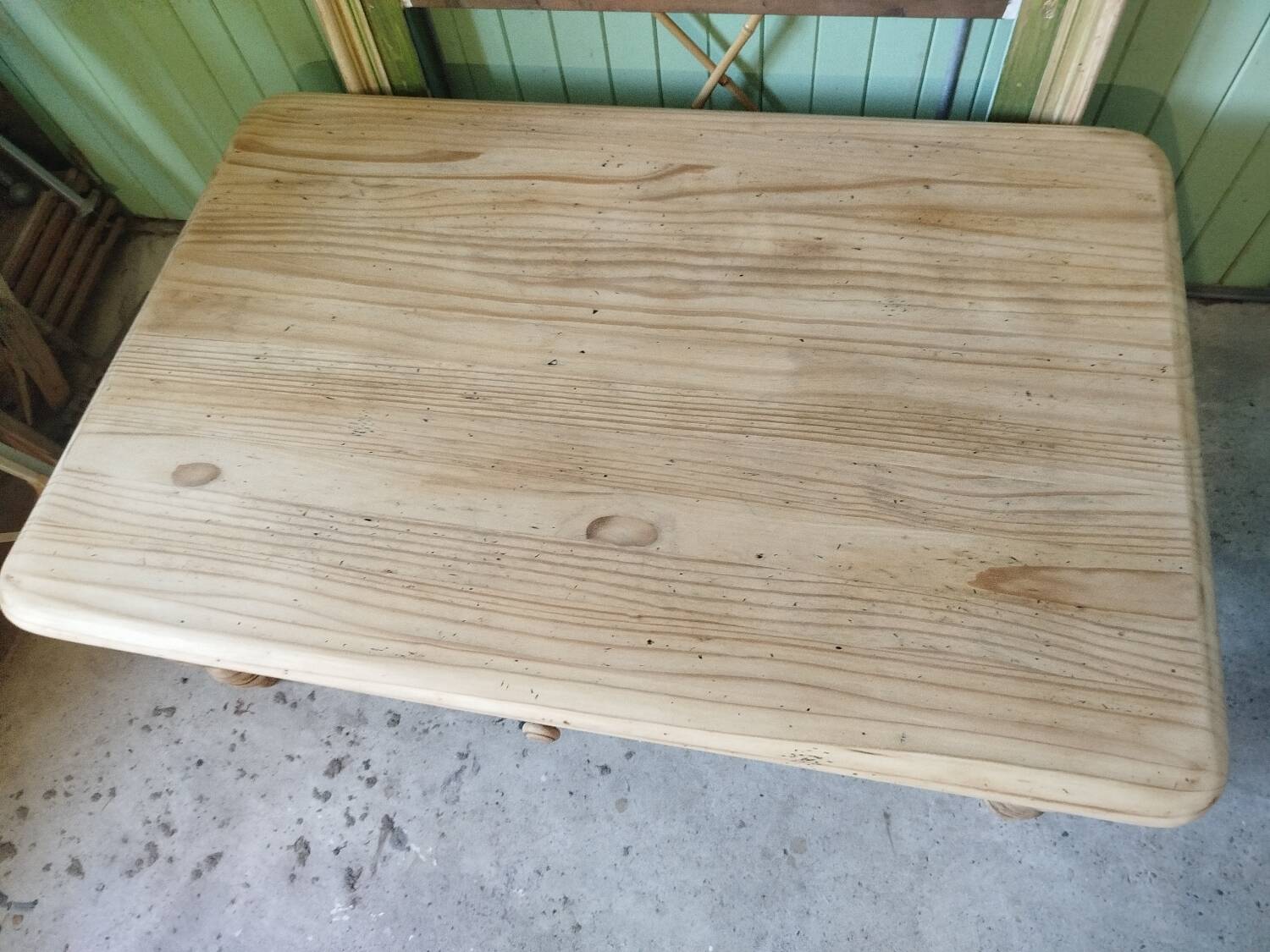 Solid pine coffee table