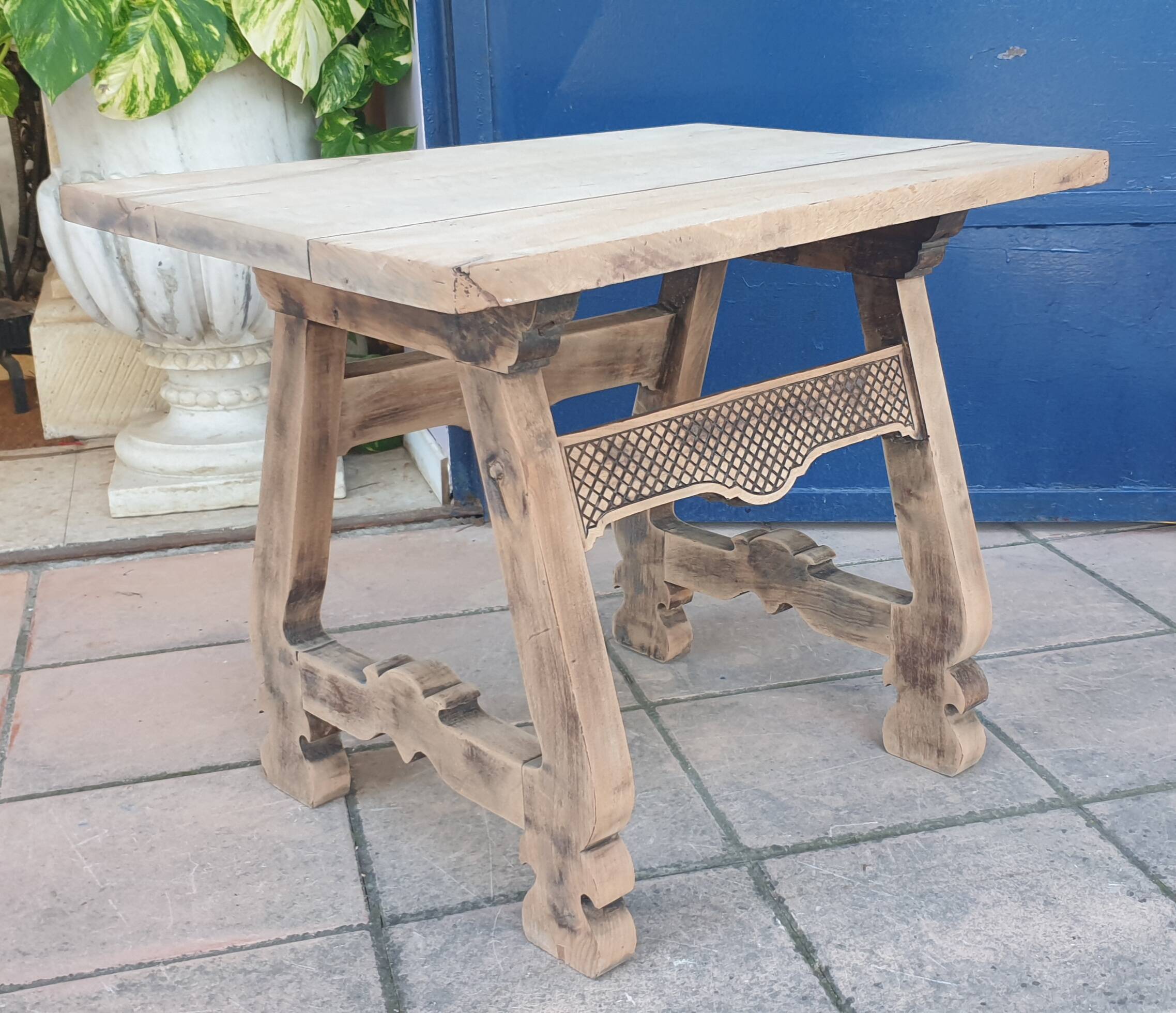 Natural wood coffee table