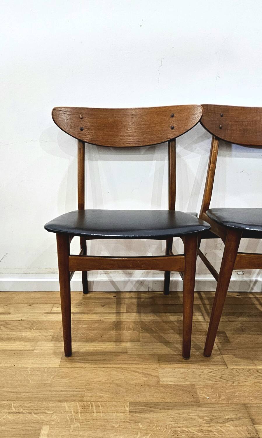 6 Danish teak chairs farstrup model monaco