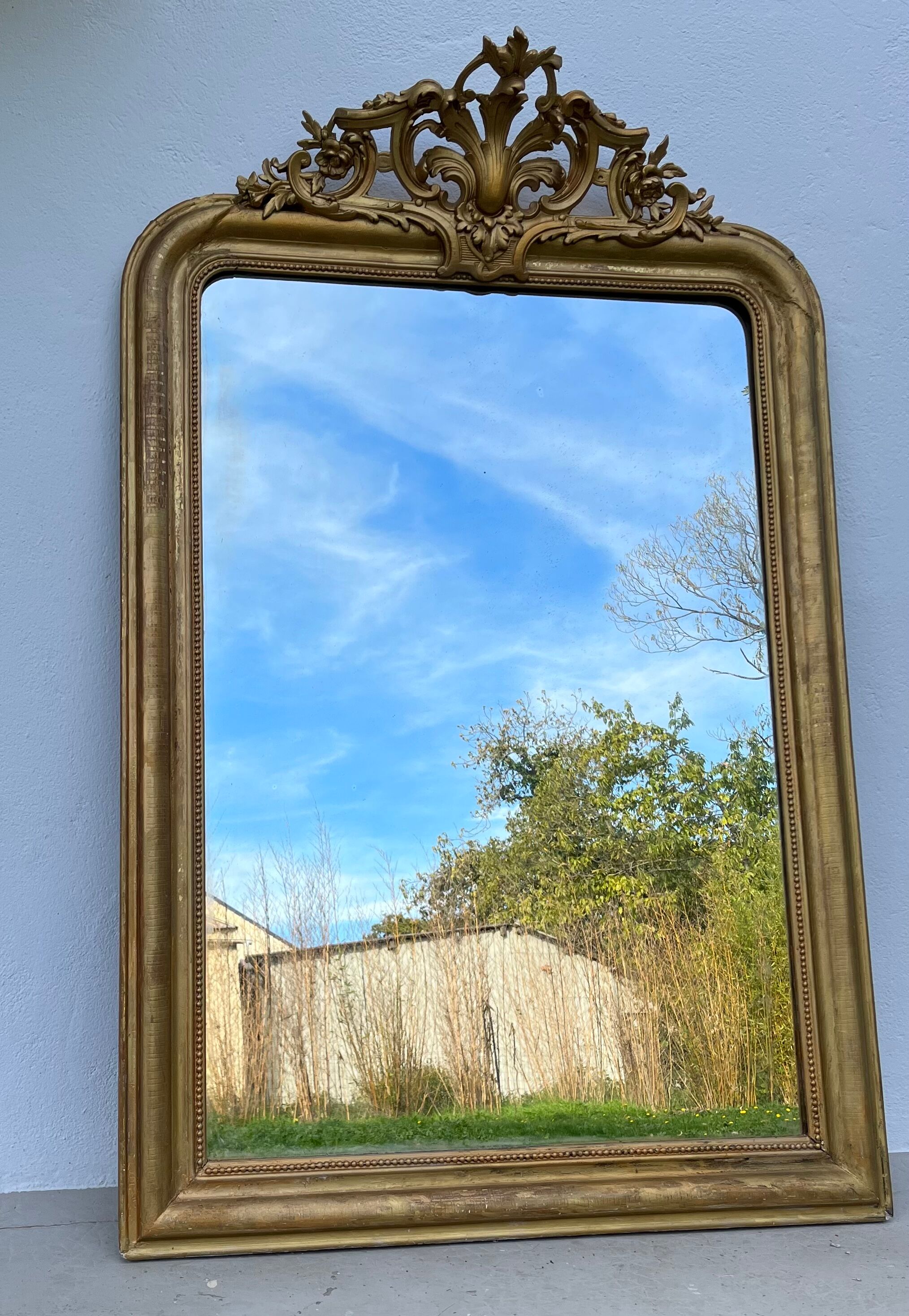 Old mirror Louis Philippe Fronton 156x102cm