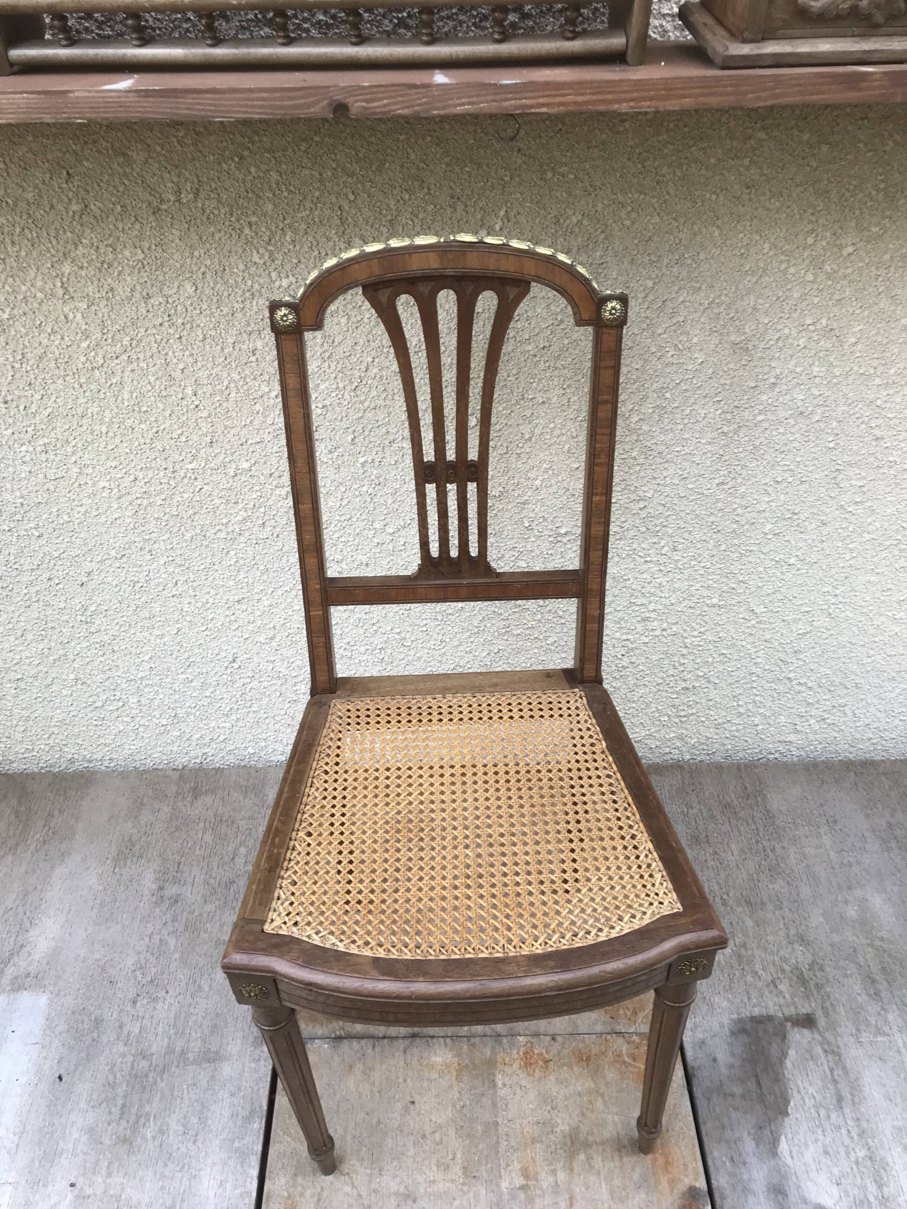 Former wood chair