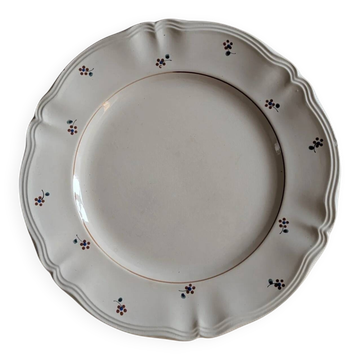 Plat beige petites fleurs