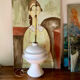 Pied de lampe en céramique