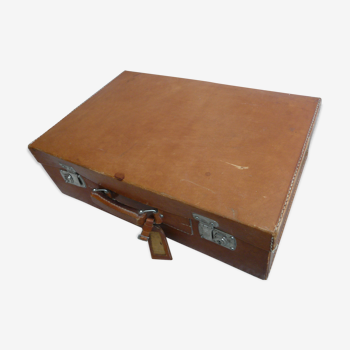 Vintage leather suitcase
