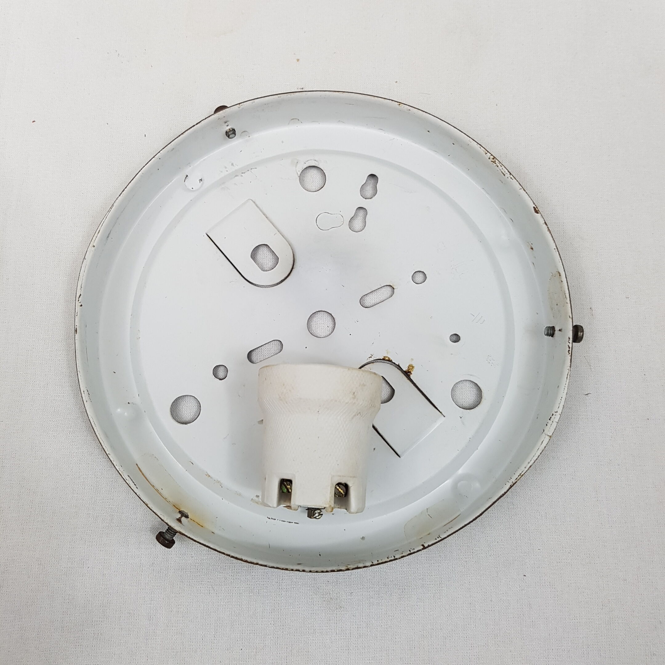 Round ceiling in cast glass vintage