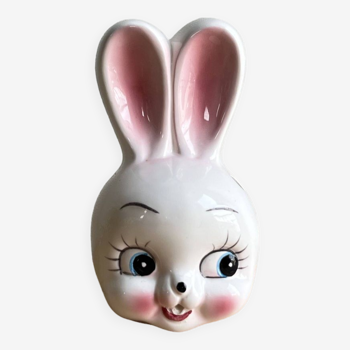 Vintage ceramic rabbit head