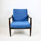 Fauteuil GFM-64 Bleu Océan attribué à Edmund Homa, 1970