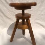 Tripod workshop stool with screws, 1970