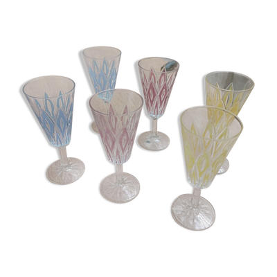 Verres à champagne VMC circa 1960
