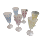 Verres à champagne VMC circa 1960