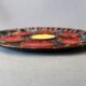 Vintage oyster plate in majolica ceramic, Vallauris style