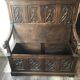 Neo-Gothic Chest Bench XIXth stamped A.Vallot Paris