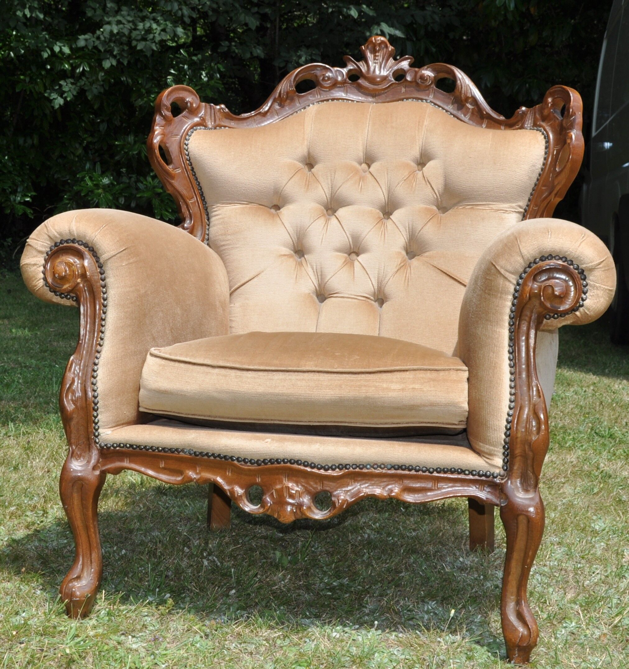 Big baroque armchair