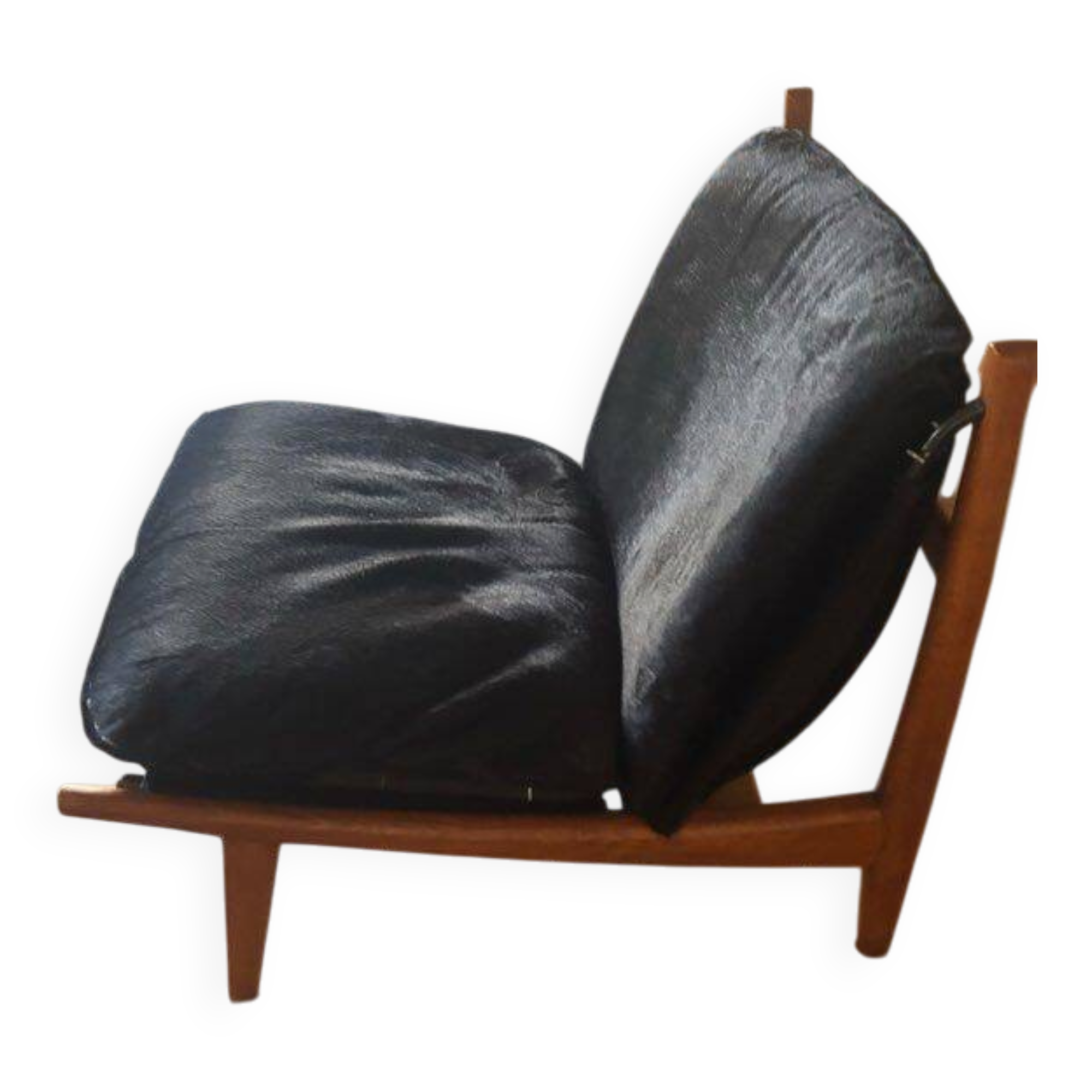 Armchair Joseph André Motte 760 Steiner France - Black horse
